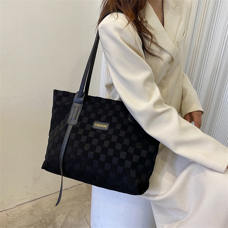 Túi Xách JASMIN NOIR Đeo Vai Vải Bạt Ngăn Chứa Rộng Thời Trang Nữ Đơn Giản