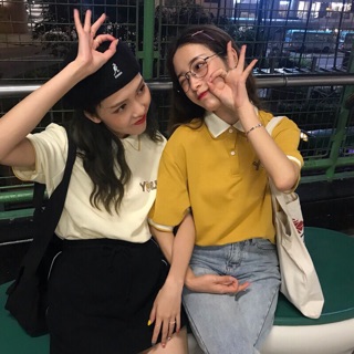 Áo cổ bẻ thêu You