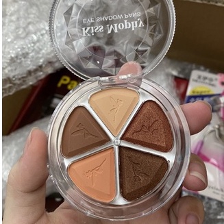 Phấn mắt nhũ tròn 5 màu hà mai