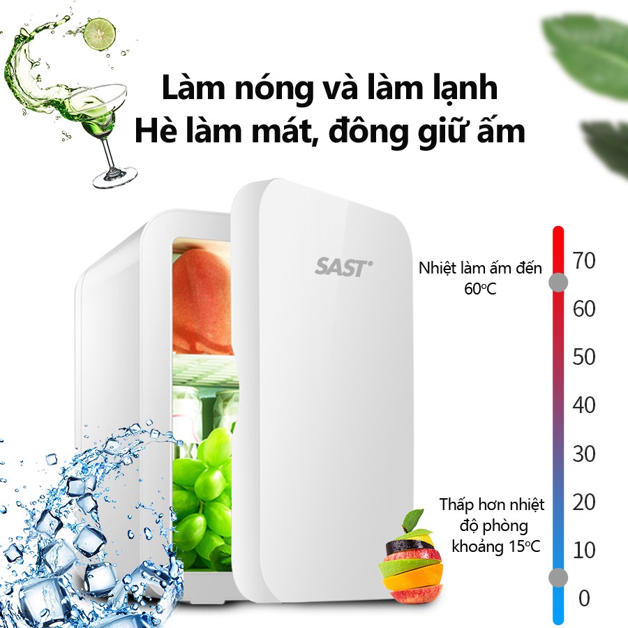 BE101 Tủ lạnh mini 8L dùng trên xe oto hoặc gia đình, vừa làm lạnh vừa làm ấm được topsmarket898