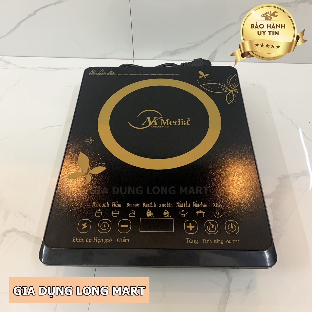 💥Bếp điện từ Media MD-BT1820 tặng kèm nồi - Bếp từ đơn phím cơ media md-bt1820 công suất 2000W