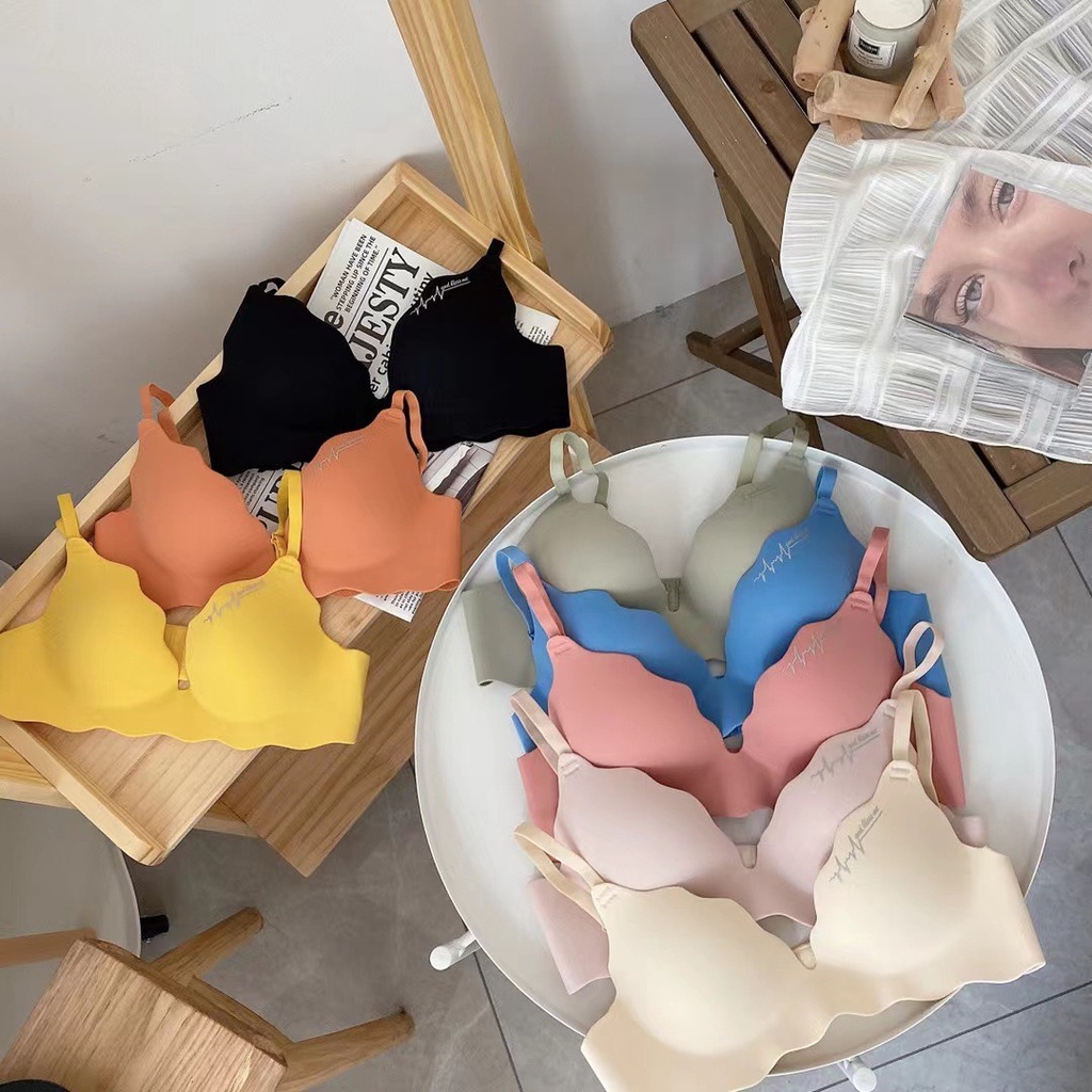 Áo Lót Nữ - Áo Ngực Nữ đúc su không gọng viền sóng cao cấp nâng vòng 1 gợi cảm mã AL41