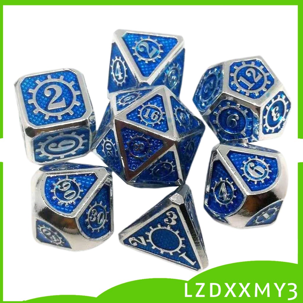 7 Viên Xúc Xắc Đa Diện Rpg Dnd Board Game 01