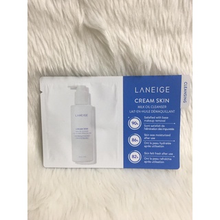 1 Gói Dùng Thử Dầu Tẩy Trang Dạng Sữa Laneige Cream Skin Milk Oil Cleanser 2ml