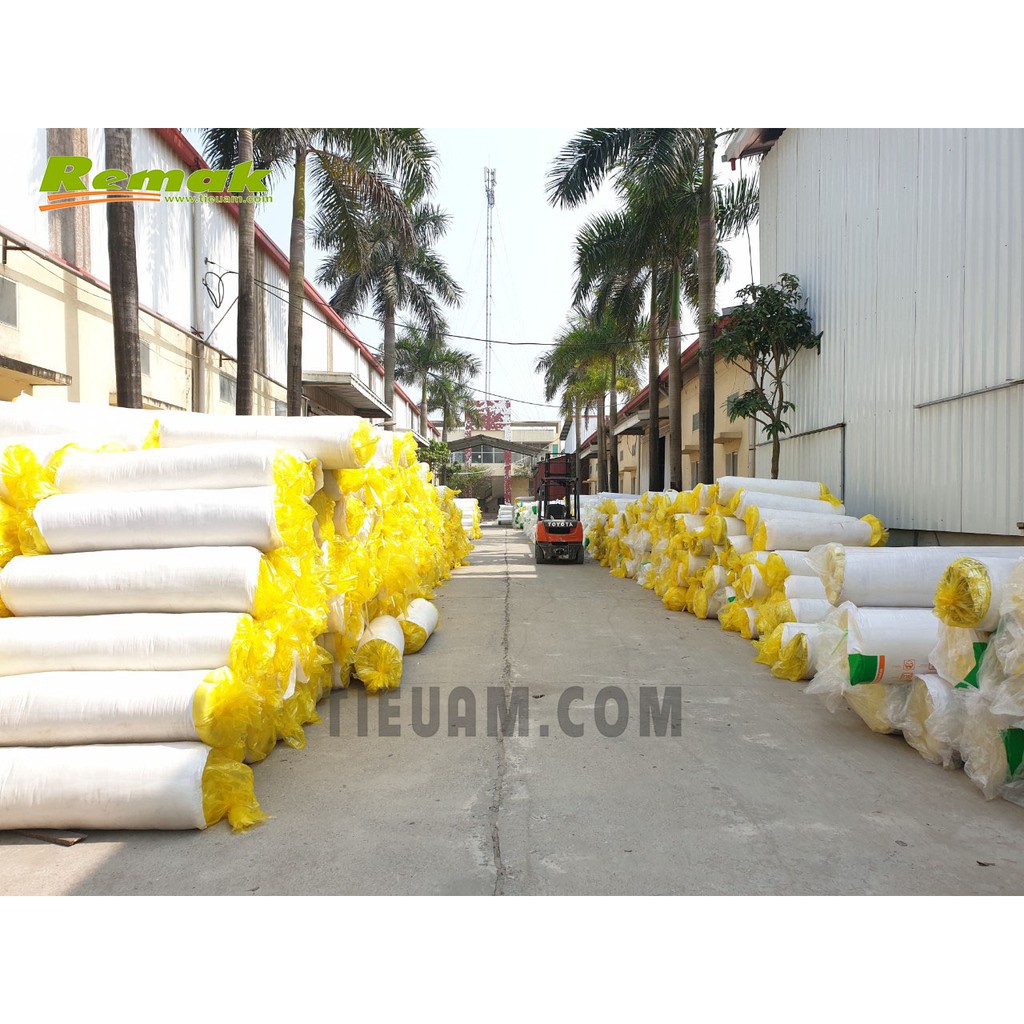 Bông sợi thủy tinh Cách nhiệt Chống cháy T12 không bạc Remak | Bông sợi thủy tinh dạng cuộn Cách âm, Chống nóng