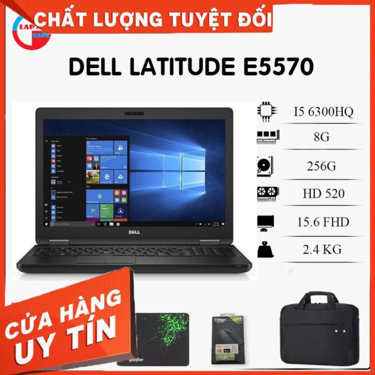 Siêu Phẩm Laptop Dell E5570 đồ họa siêu mỏng core i5 6300HQ, i5 8250U, i7 6820hq,vga rời 2g