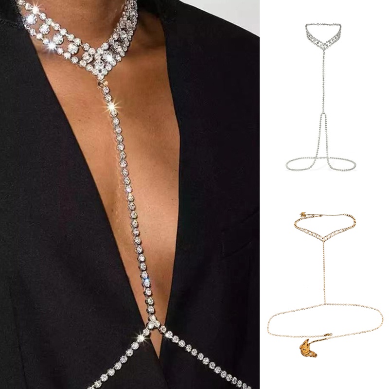 Vòng cổ Toàn Thân Đính Đá Thời Trang Cho Nữ
