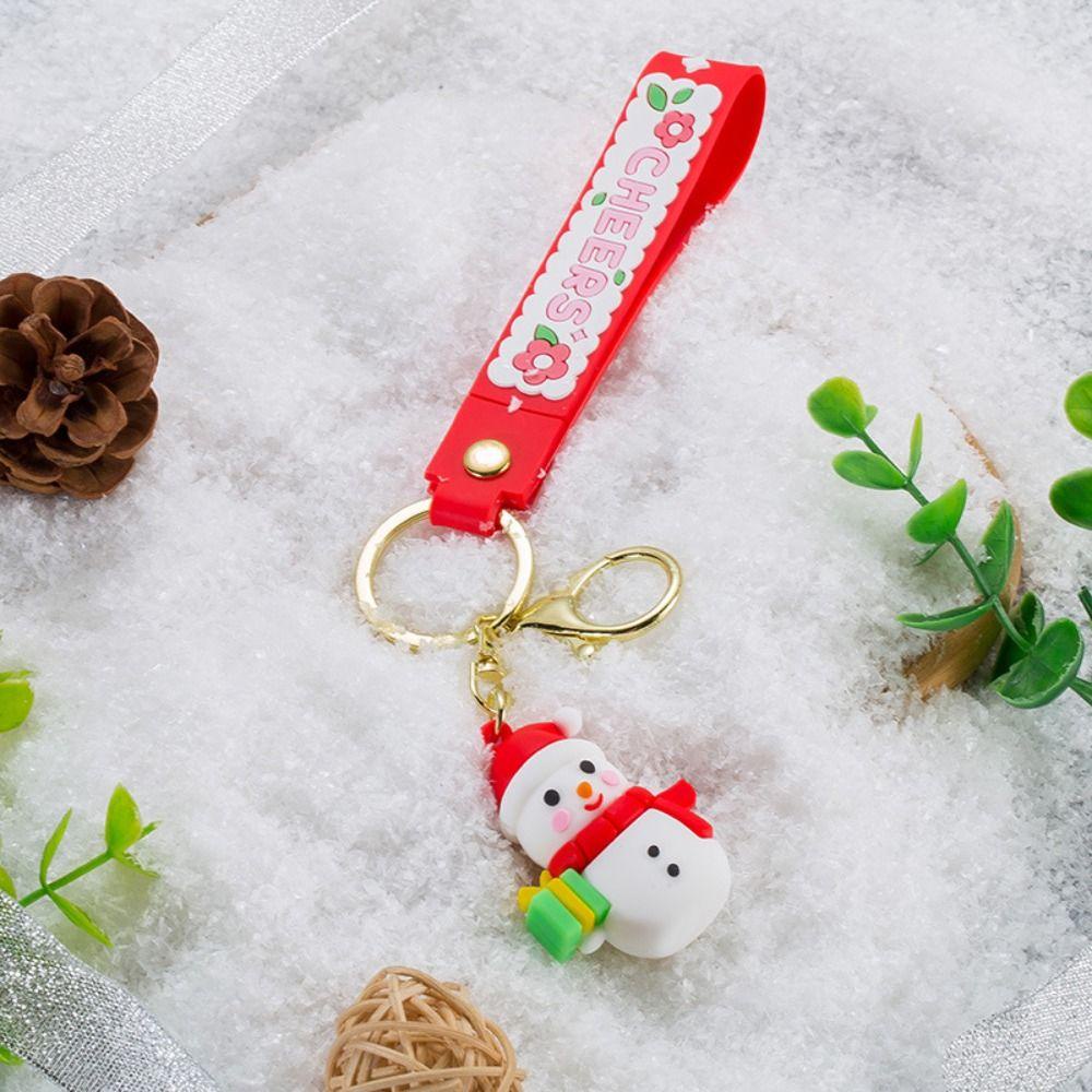 Móc Chìa Khóa Hình Búp Bê Ông Già Noel / Người Tuyết Giáng Sinh Năm Mới Cho Bé