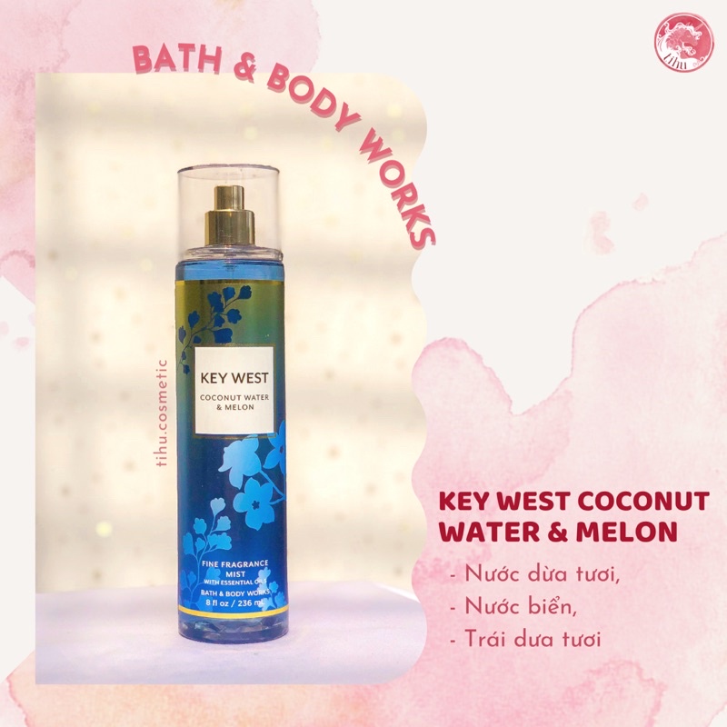 Xịt thơm khử mùi Body Mist Bath &amp; Body Works hương trái cây nhiệt đới