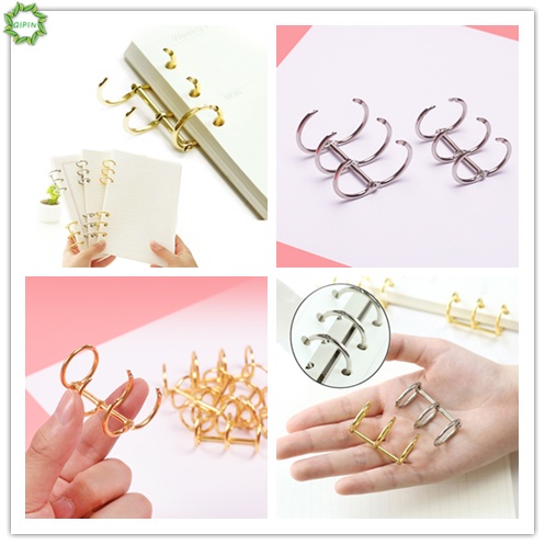 Set 3 vòng khoen gắn cố định giấy ghi chú làm từ kim loại cứng cáp chất lượng cao