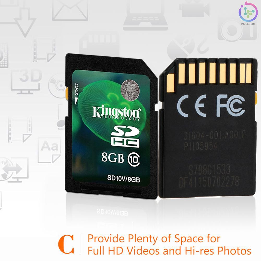 Thẻ Nhớ Kingston Class 10 8gb Sdhc 45m / S Cho Điện Thoại, Camera Hd