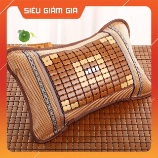 Gối Trúc Mây Hạt Cao Cấp-Thoáng Khí-Trị Mỏi Vai Gáy -Tổng Kho Buôn