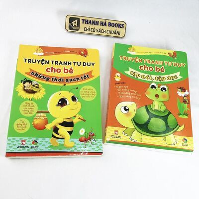 Sách - Combo + lẻ 2 cuốn: Truyện tranh tư duy cho bé tập nói, tập đọc + Truyện tranh tư duy cho bé - Những thói quen tốt