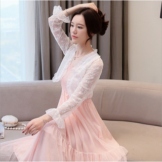   Có sẵn S - Hàng chuẩn loại 1  Áo khoác ren hoa nổi form lửng tay dài Quảng Châu cao cấp loại 1 thích hợp dự tiệc 