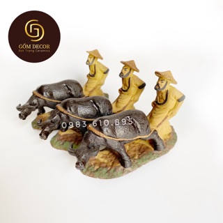 Con Trâu Kéo Cày Trang Trí Hồ Cá, Bể Cá, Hòn Non Bộ