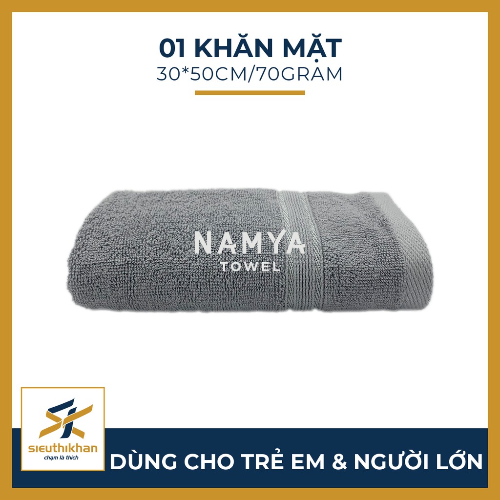 KHĂN LAU MẶT 30*50CM MỀM MẠI, HÚT NƯỚC, NHANH KHÔ | NAMYA NFH8