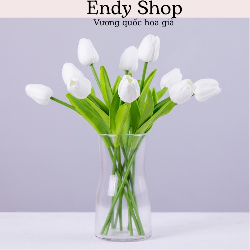 Hoa tulip giả Hoa giả quán cafe Decor phòng phụ kiện chụp ảnh, trang trí nhà - Endy Shop