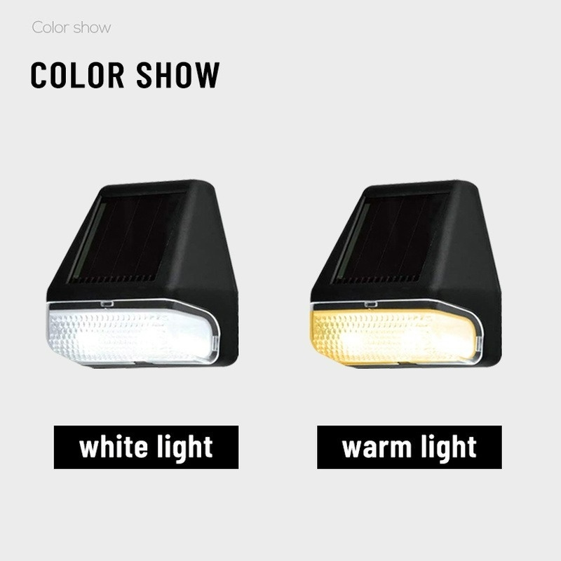 Đèn Led Năng Lượng Mặt Trời Chống Thấm Nước Màu Sắc Ấm Trắng Ấm Áp Gắn Hàng Rào Sân Vườn