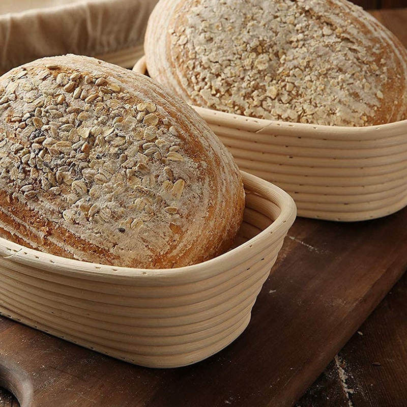 Bộ Rổ Đựng Bánh Mì / Cắt / Cắt / Vải Lót Tiện Dụng