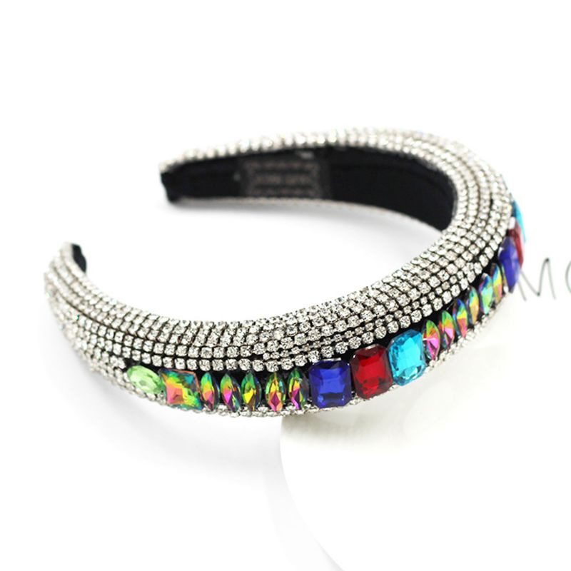 Băng Đô Nhung Đính Đá Pha Lê Lấp Lánh Sang Trọng Cho Nữ