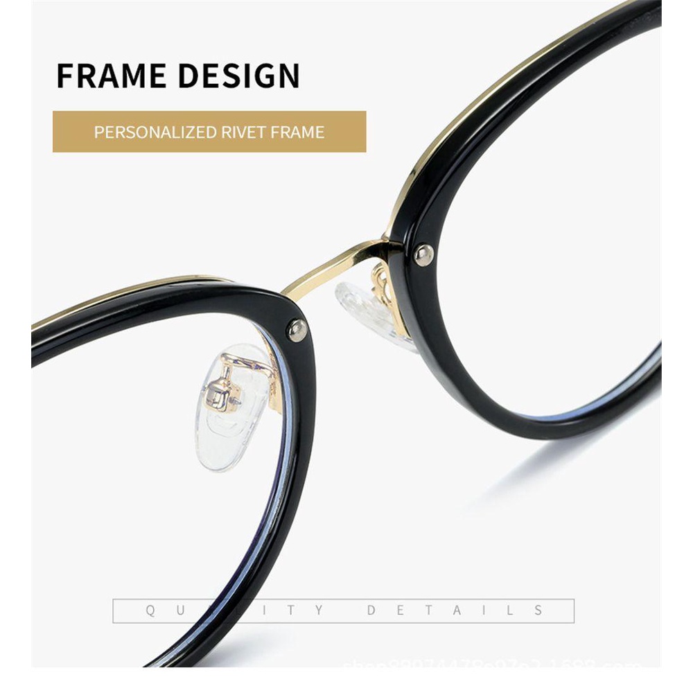 MOILYVN Mắt Kính Gọng Tròn Chống Tia UV Thời Trang