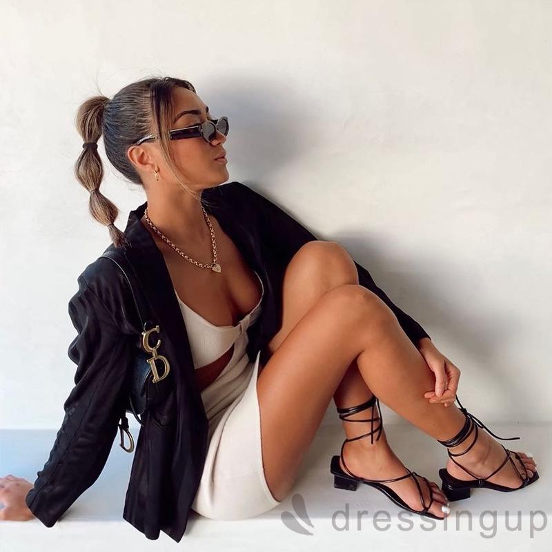 Đầm Ôm Hai Dây Màu Trơn Gợi Cảm Cho Nữ