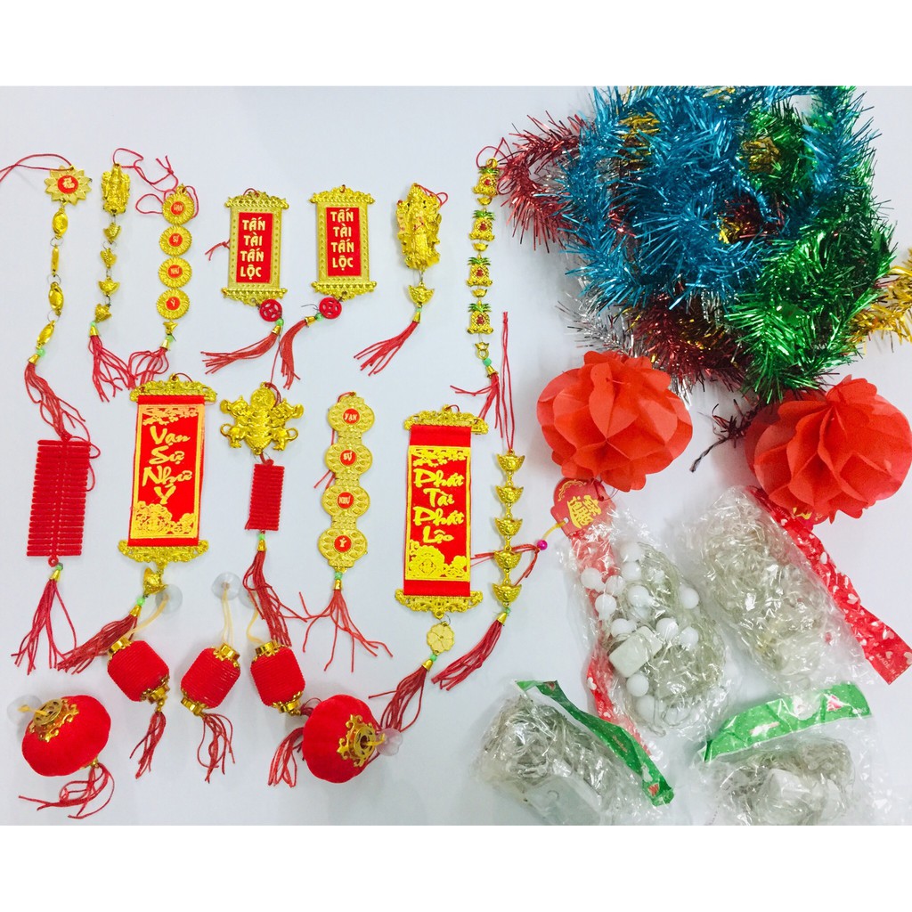 Combo 30 Dây Treo Size Vừa Trang Trí Cây Đào, Cây Mai Tết