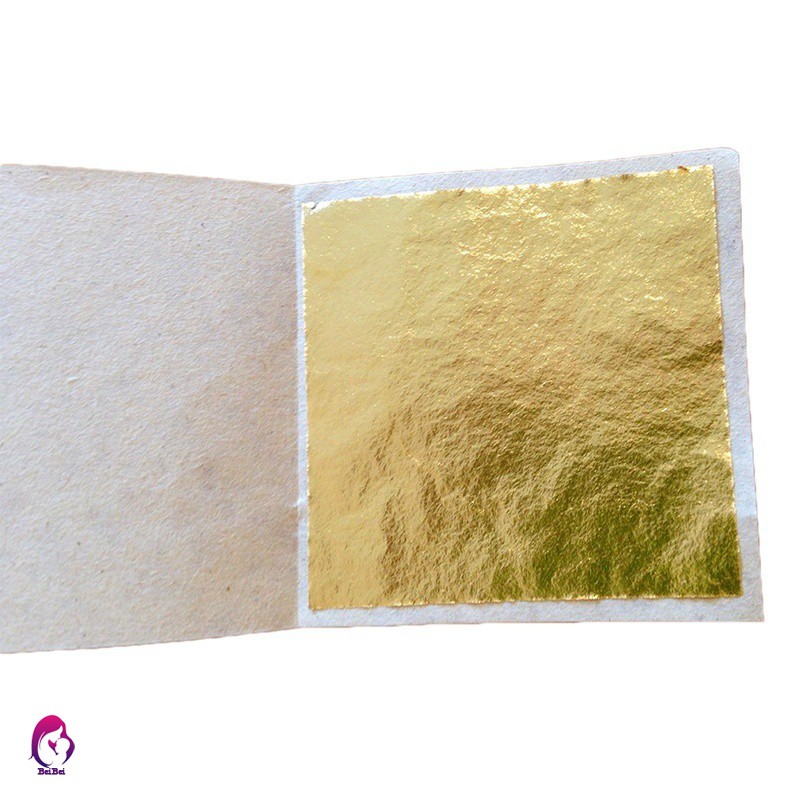 ♦♦ 100pcs/Set Art Gold Foil Leaf Sheets for Art Crafts Design Framing Scrap 10x10cm