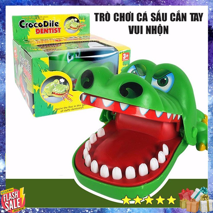 Trò chơi vui nhộn cá sấu cắn tay