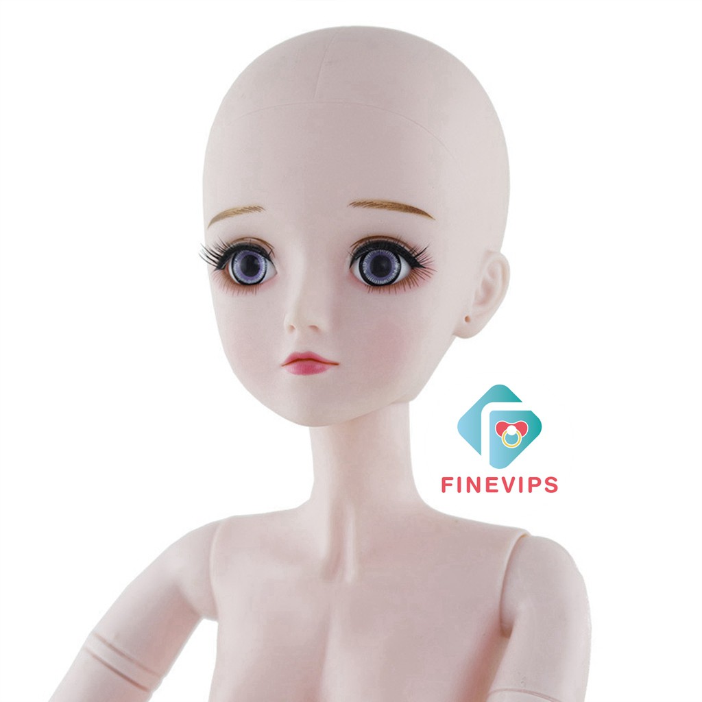 Ready Stock!!! Cute BJD Doll 1/3 Ball Dolls Head Mold with 4D Eyes DIY Dolls Accessory