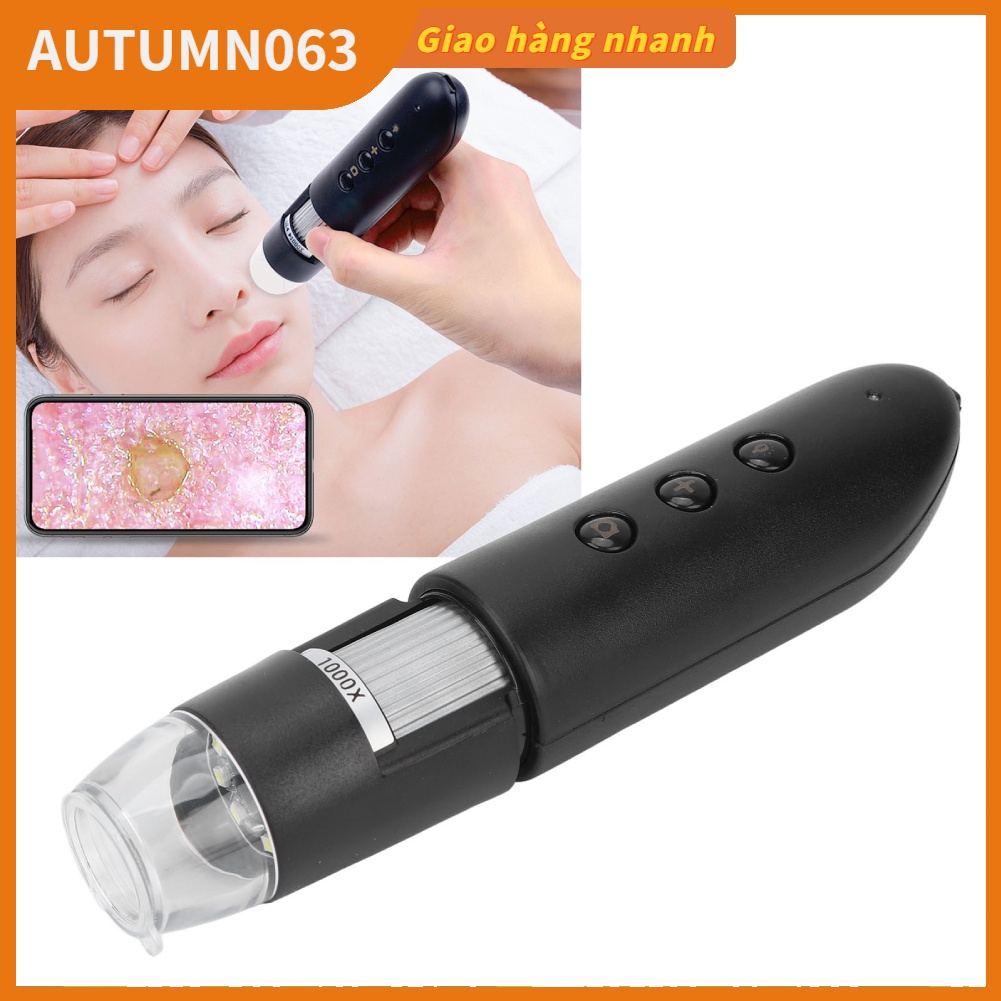 [Hàng mới về] Kính lúp soi da đầu 1000X Wifi HD không dây USB dùng cho nam nữ trong thẩm mỹ viện