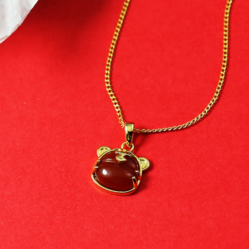 Vòng cổ Mã Não Đỏ Mới Cho Nữ