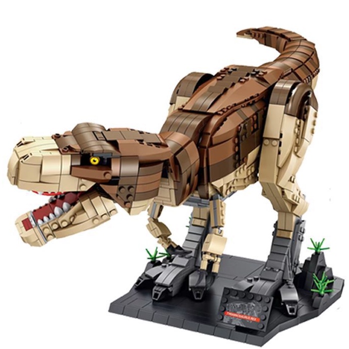 Đồ Chơi Lắp Ráp Kiểu Mô Hình Khủng Long Bạo Chúa Tyrannosaurus T-Rex Model 611001, 611002 Với 1813 Mảnh Ghép