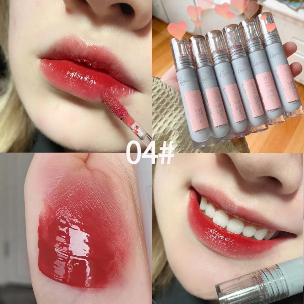 Son Bóng Cappuvini Dưỡng Ẩm Chống Thấm Nước Lâu Trôi 6 Màu Tùy Chọn