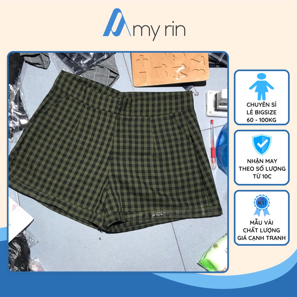 BIG SIZE Quần short lưng cao bigsize 70-100kg