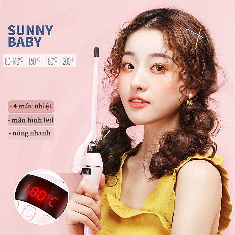 Máy uốn tóc xoăn lọn cao cấp Hàn Quốc SYB-D25 4 mức chỉnh nhiệt chuẩn salon tóc