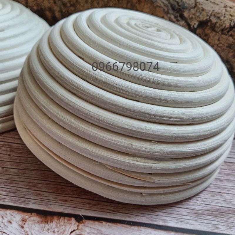 Rổ mây ủ bánh mì hình tròn đường kính 18cm, 20cm, 23cm, có vải lót đi kèm (hàng đẹp loại 1 xuất khẩu)