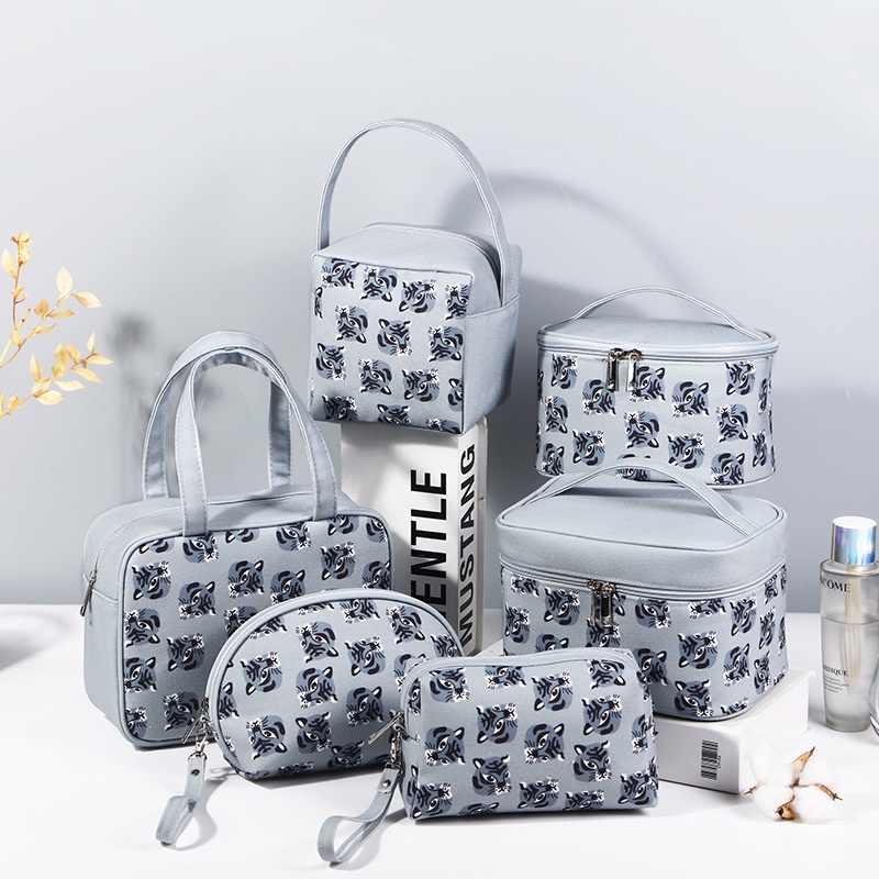 Túi Đựng Mỹ Phẩm Du Lịch Họa Tiết Đầu Hổ Thời Trang