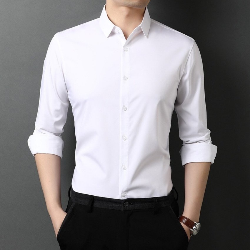 Áo sơ mi nam tay dài công sở thời trang Erina cao cấp chất vải mát mịn form chuẩn