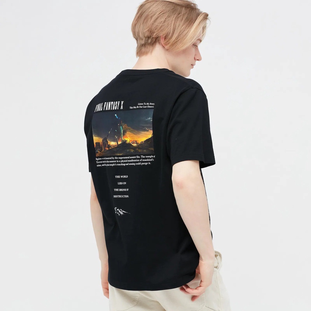 Áo Thun UT Black Graphic FINAL FAN.TASY