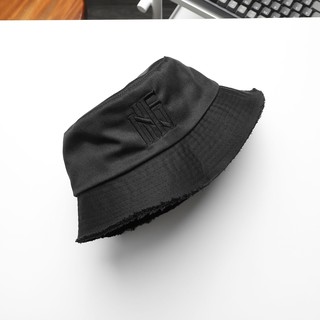 Nón Bucket INF Đen Logo Thêu 