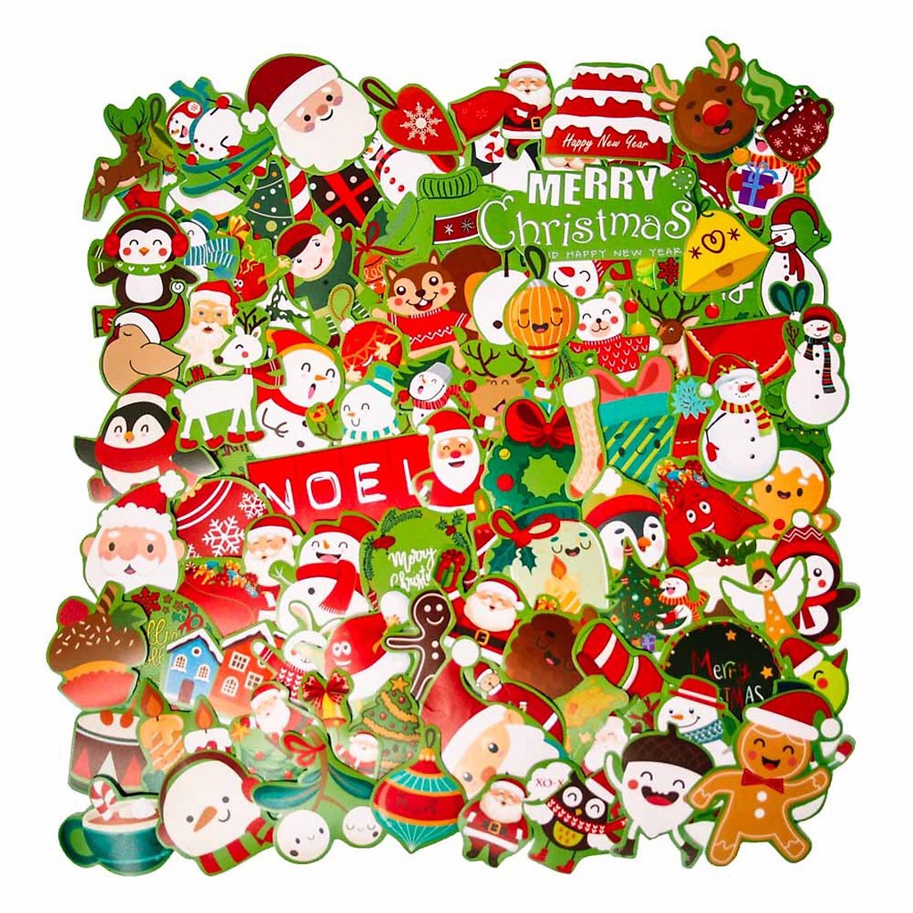 Bộ Sticker Noel Trang Trí Cửa Hàng, Nhà Cửa, Văn Phòng,... - Làm Quà Tặng Cho Khách Hàng - Đặt Làm Theo Yêu Cầu