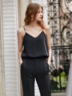 Áo 2 dây lụa hạt ngọc hàng đẹp