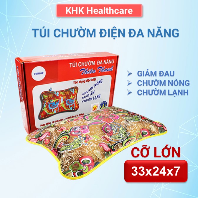 Túi chườm điện đa năng Thiên Thanh (cỡ lớn) chườm ấm sau sinh, giảm đau bụng kinh, đau lưng hiệu quả