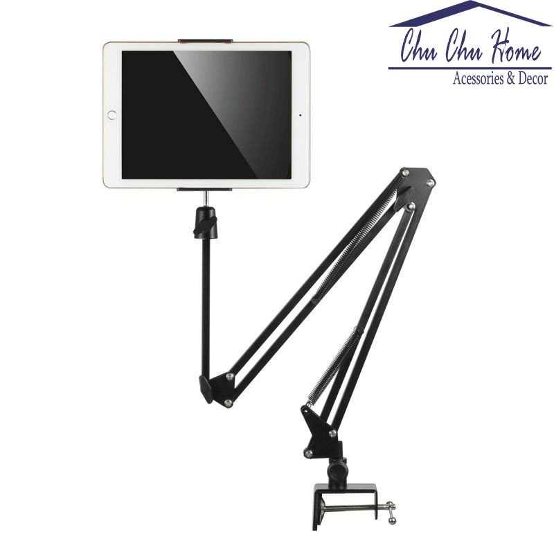 Giá Đỡ Điện Thoại, iPad Xem Phim Kẹp Đầu Giường - Chân Thép Cứng Cáp
