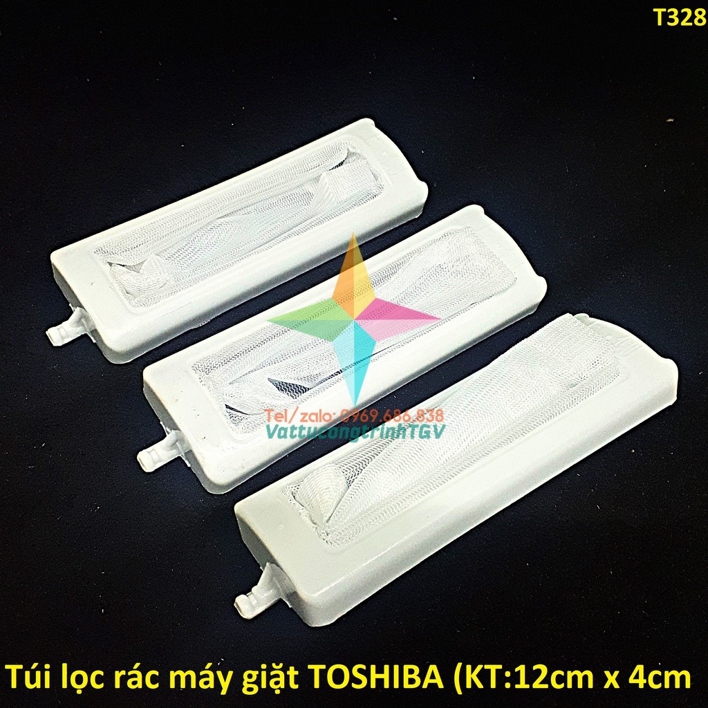 Bộ 03 túi lọc thay thế cho máy giặt TOSHIBA ( KT:12 cm x 4cm)