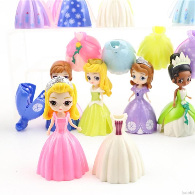 Bộ 18 Búp Bê Hình Elsa Và Anna Dạng Kẹp Cho Bé