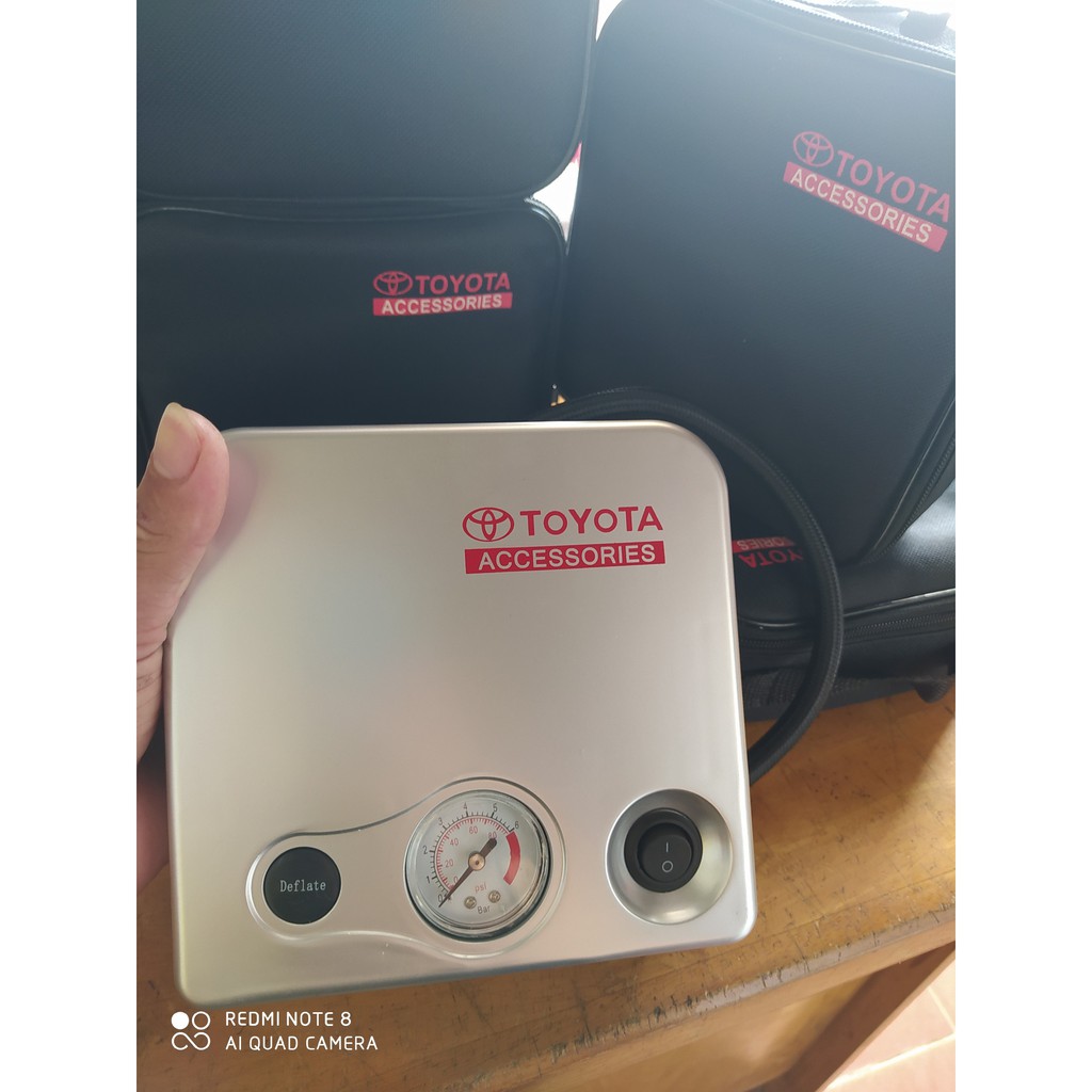 Máy bơm lốp ôtô Toyota - Hàng chính hãng - Bảo hành 1 năm đổi mới