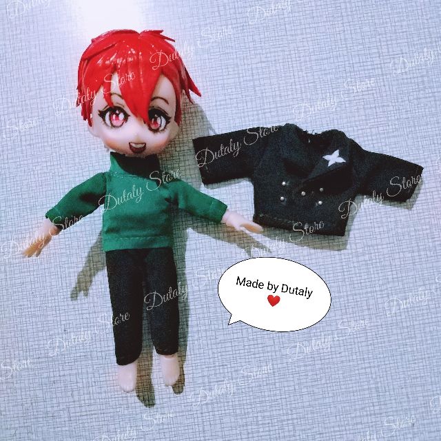 Ob11 - Set 16 trang phục cosplay Doppo của HypMic vừa với búp bê obitsu 11, nendoll, ddf, UFdoll, ymy