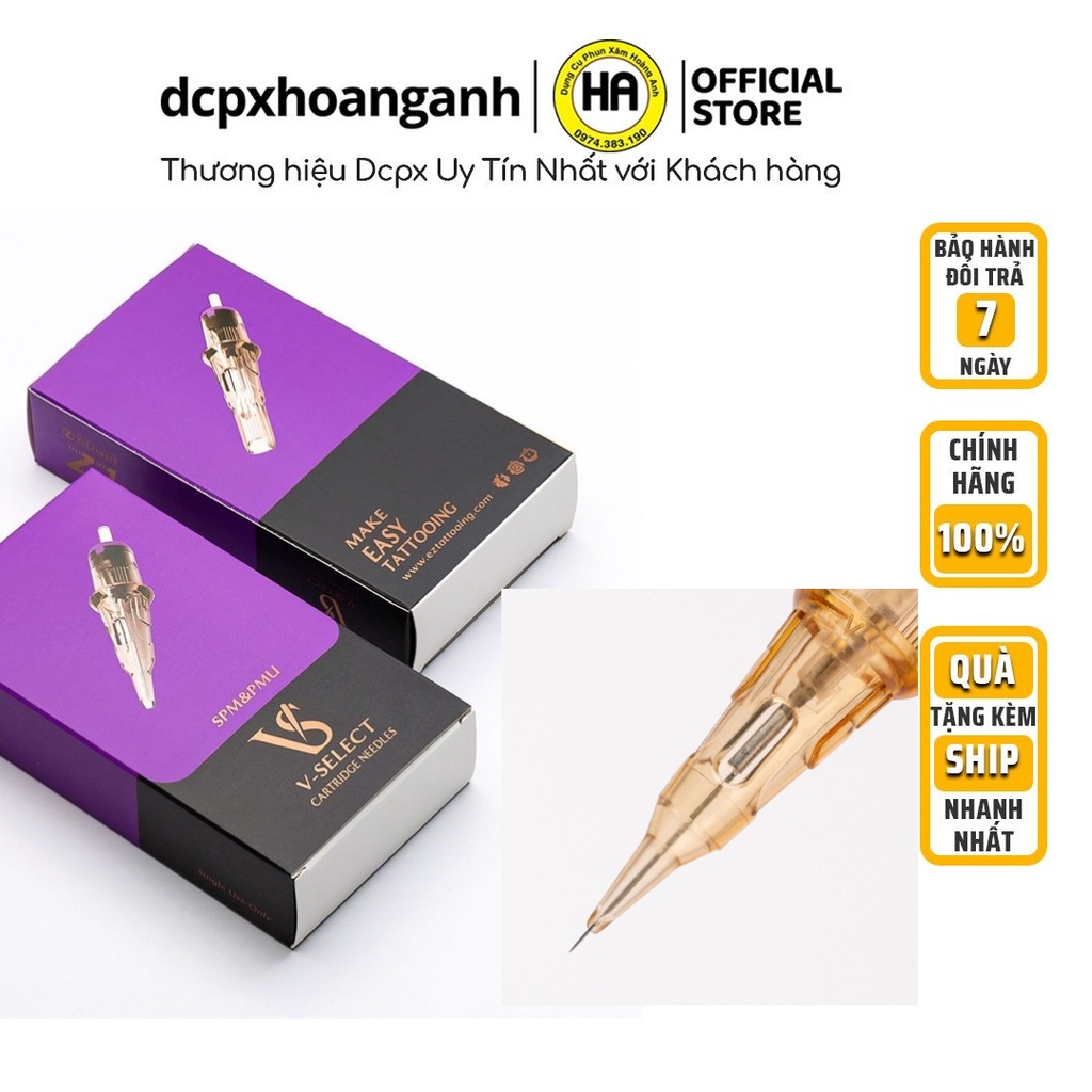 Hộp 20 Kim Ez VS V Select Kim Đạn Máy Pen Cho Phun Xăm Thẩm Mỹ